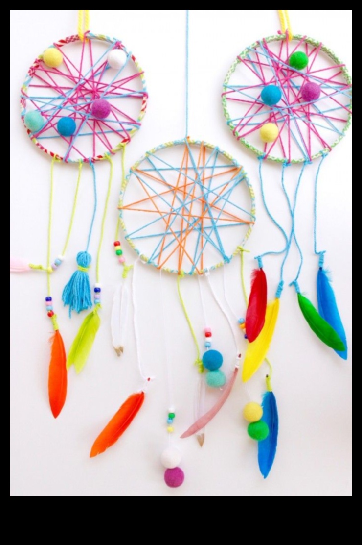 DIY Dreamcatcher'lar için DIY El Sanatları: Tuhaf Yaratımlar Üretmek